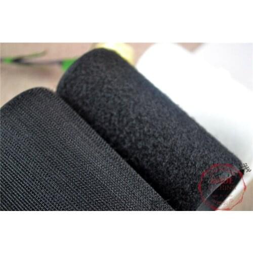 Free shipping! 4"(100mm) Black Sew-On Adhesive Fastener Tape Hook & Loop Tape For DIY, 27 Yards/set, for wholesales and retail
