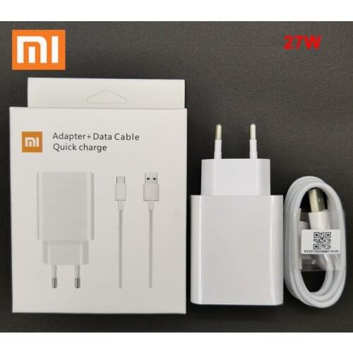 Xiaomi 27W Fast Charger QC4.0 Fast Charge Adapter Type c For Mi 9 10 11 9t 10t pro Poco F2 X3 redmi note 7 8 9 9s 10 K20 K40 Pro