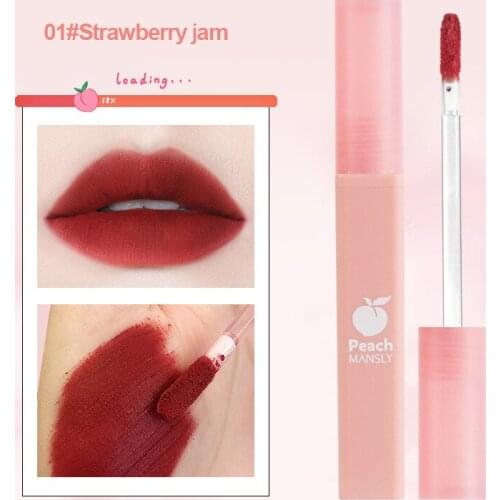 4 Colors Lip Glaze Matte Velvet Easy To Color Waterproof Non-fading Long-lasting Makeup Belleza Labiales ​Cosmetics TSLM2