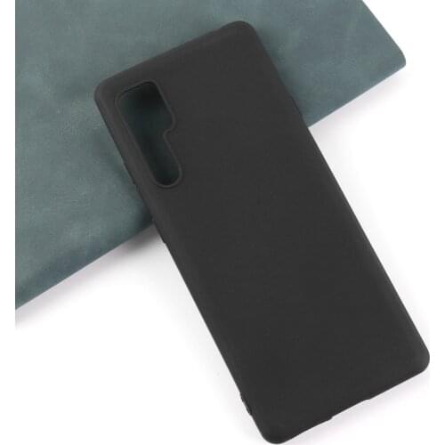 Matte Black Phone Case Back Cover For TCL 20 Pro 5G Anti-drop Anti-scratch Shockproof Liquid Silicone Soft TPU Protection Case