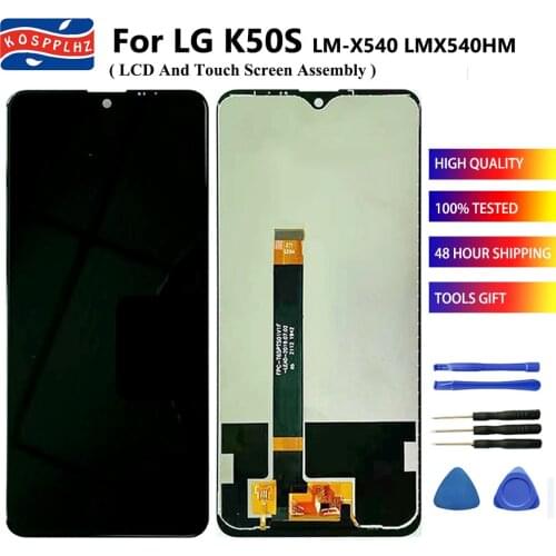 KOSPPLHZ For LG K50S LM-X540 LMX540HM LCD Display Touch Screen Sensor Sensor Assembly LG K50S LM-X540EMW k 50s Phone Accessories