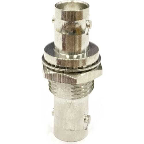 1PC BNC Female Jack to Female Bulkhead Nut RF Coax Adapter Convertor Straight Nickel-plated NEW