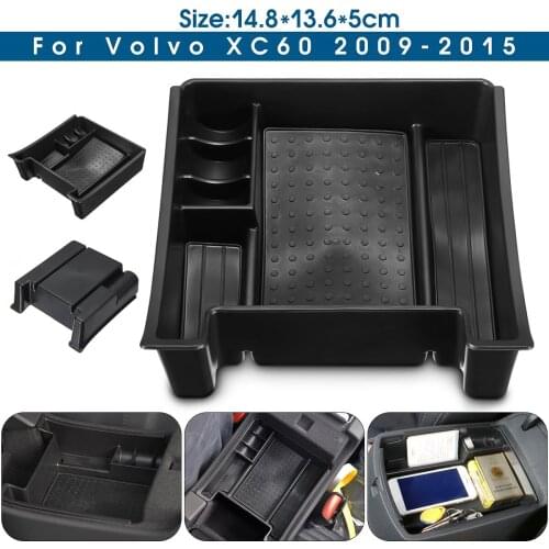 Car Armrest Center Console Storage Box Glove Box Container For VOLVO XC60 S60 V60 2009 2010 2011 2012 2013 2014