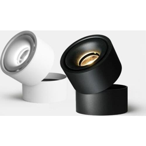 Surface Mounted Mini Embedded COB LED Downlights 5W 7W 12W 360 degree rotation LED Ceiling Lamp Spot Light Downlight