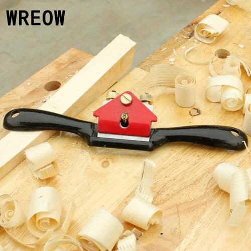 9"/215mm Adjustable Hand Planer Plane Deburring Cutting Edge Planer Screw Spoke Shave Hand Tool Manual Woodworking Tools