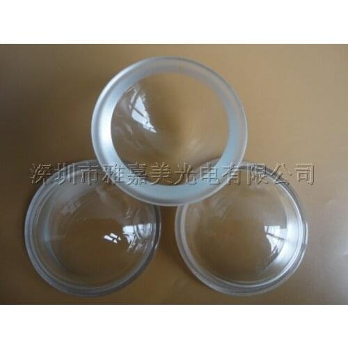 Glass LED optical glass lens diameter 64mm LED lens concave-convex lenses