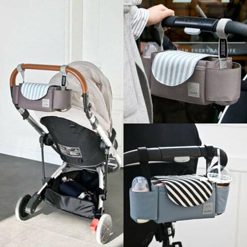 Universal Buggy Baby Pram Organizer Bottle Holder Stroller Caddy Storage Bag