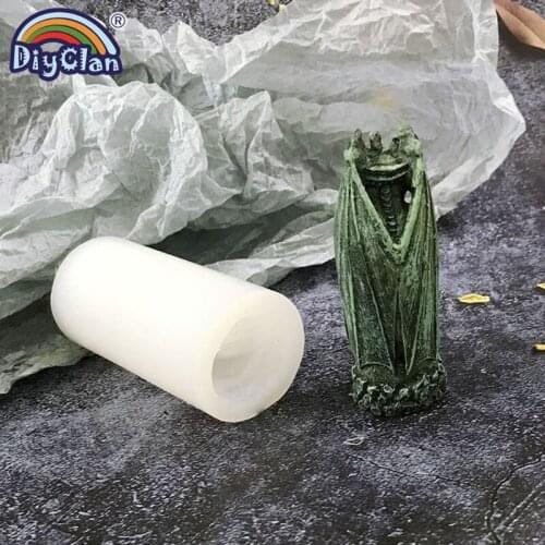 Western Devil Bat Silicone Mold Halloween Mould Hand-made Candle DIY Craft Ornament Gypsum Aromatherapy Decorations