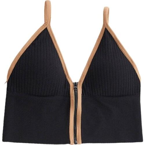 Womens Zip Front Bra Yoga Post Surgery Bra Activewear Brassiere Breathable Tops Fitness Gym Yoga Sports Shockproof Running