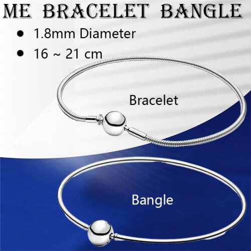 Women Sliding Wrist Charm Bracelets Zircon Stones Rose Gold Silver 925 Fine Jewelry Snake Chain Leather Interchangeable End Caps