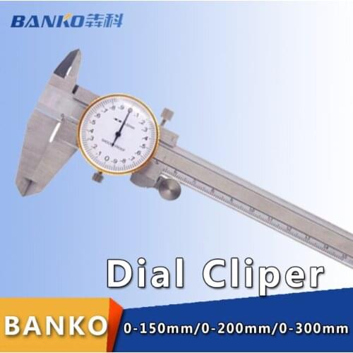 0-150mm 6inch Precision dial caliper dial vernier caiper micrometer gauge 0-200mm