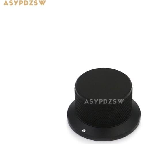 1 PCS Black Knurled 44*34*25 Aluminum Power amplifier Volume knob Potentiometer knob