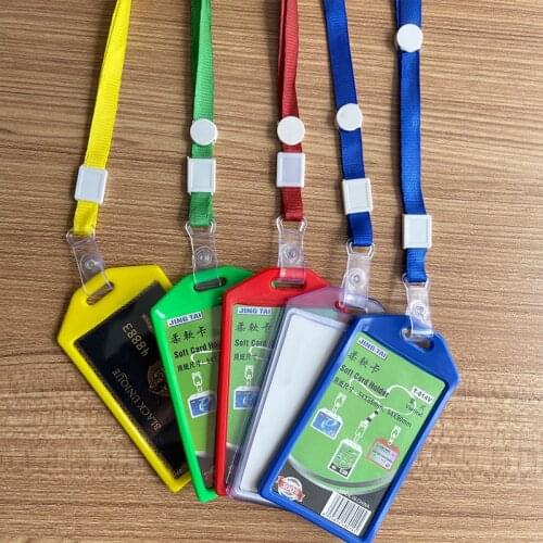 1pcs PVC Nurse Accessories with Lanyard Soft Ward Identification Work Card Hanger Medical Cordon Pass Entrance Card Badge Holder