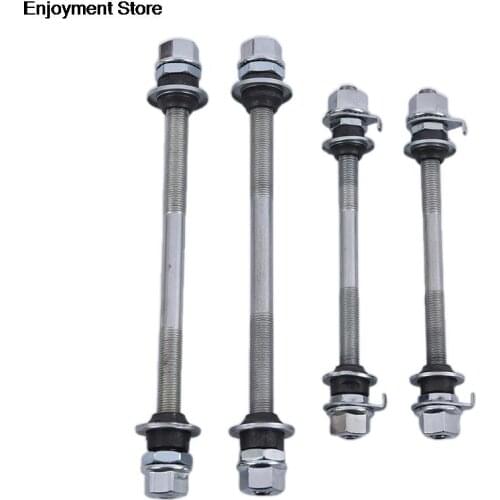 150/180mm Bicycle Wheel Hub Axle Front Rear Steel Solid Spindle Shaft Vintage Front/rear Axle Lever Bike Repair Tool Accessories