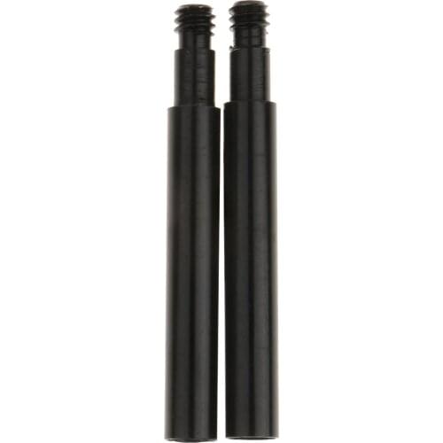 2pcs Cycling Bike Bicycle Presta Valve Extensions Extender 50mm Black Bike Presta Valve Components