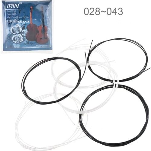 6pcs/lot Classical Guitar String 028-043 Inch Steel Core Silver-Plated Copper Alloy with Nylon Core