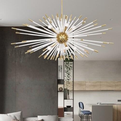 Andromeda Chandelier modern sputnik chandelier for living room creative dlustre design gold luxury home decor led dandelion lamp