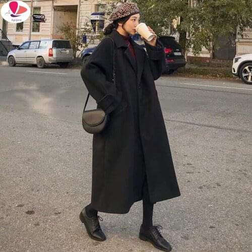 Apipee Womens Black Coats