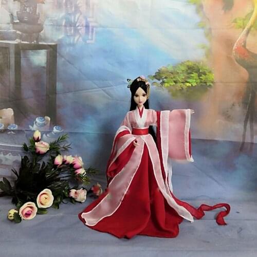 Barbi 1/6 Scale Figure Doll 1/4 1/3 BJD Clothes Accessories Ancient Costume Hanfu Fairy Dress For BJD/SD YOSD MSD SD13 A0751