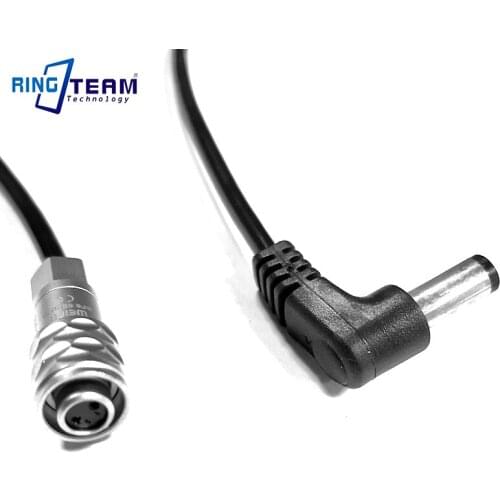 DC 5525 5.5X2.5mm Power Cable Coiled Spiral to Weipu FS6 for BMPCC6K BMPCC 6K Blackmagic Pocket Cinema Camera 6K