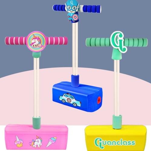 Kids Foam Pogo Stick Bungee Jumper Safe Outdoor Toys Foam Bouncing Toy Sports Pogo Stick Children Early Educational Toys