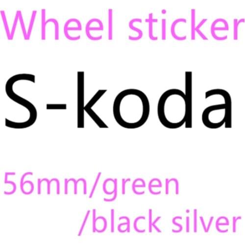 400pcs 5.6cm 56mm black green car emblem Wheel Center Hub Caps Badge covers sticker car styling auto accessories