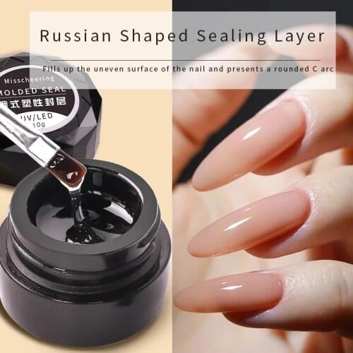 Four-in-One Russian Nail Polish Gel Extension Plastic Sealing Layer Sticky Diamond Glue Nail Varnish Glitter Rhinestones Shaping