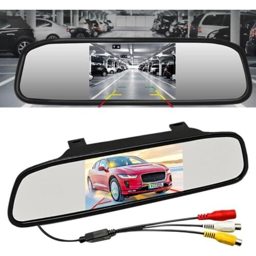 Backup Rear View Camera Waterproof Car Parking Rearview Reverse Safety Vehicle Monitor System Mirror Video LCD LX0E