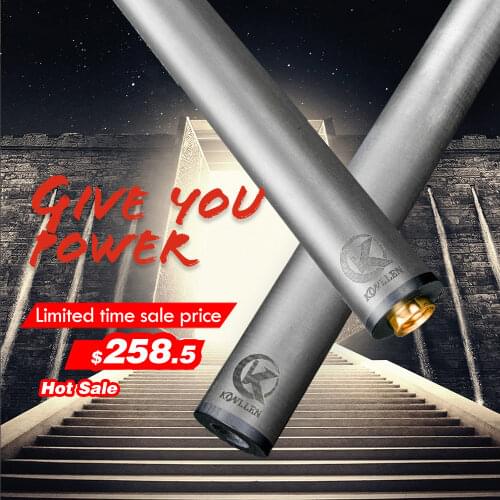 KONLLEN Carbon Energy Shaft 12.5/12.9mm Full Carbon Fiber Pool Cue Single Shaft Stick 3/8*8 Joint Technology Cue Carbon Shaft