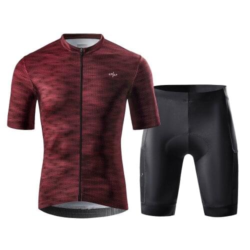 LTIILT Mens Cycling Wear Set 2021 Summer Mountain Bike Cycling Team Set Short Sleeve Clothing Set Bicycle Riding Equipment