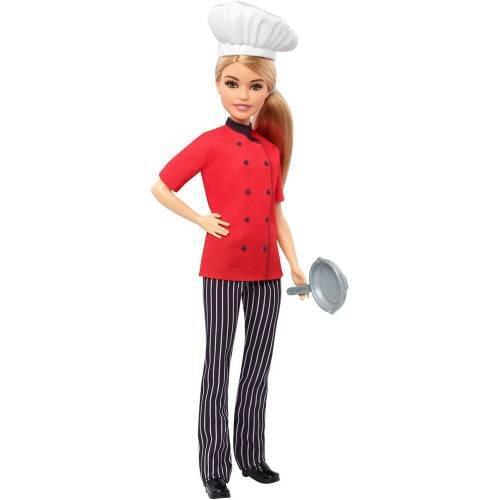 Barbie Career Dolls Chef Hat and Cooking-Learning Professions Toys-Female Chef Barbie-Chef Outfit-blonde Barbie Doll