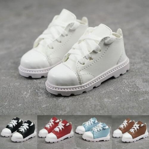 M1042 children handmade toy 1/3 1/4 uncle Doll Accessories BJD/SD doll shoes Lace-up stitching casual shoes 1pair