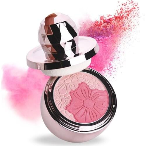 Mineral Petal Blush Nude Makeup Facial Outline Waterproof Lasting Seal Blush Natural Beauty High Quality Cosmetics Easy to Use