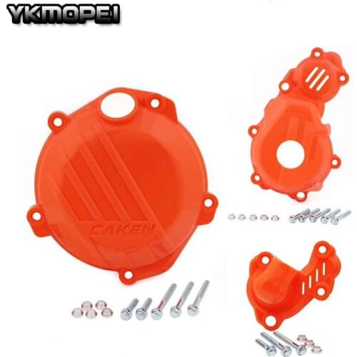 Clutch Guard Water Pump Cover Ignition Protector For SXF EXC-F XCF 250 350 SIX DAYS 4-STROKE MX Motocross Enduro Motorcycle