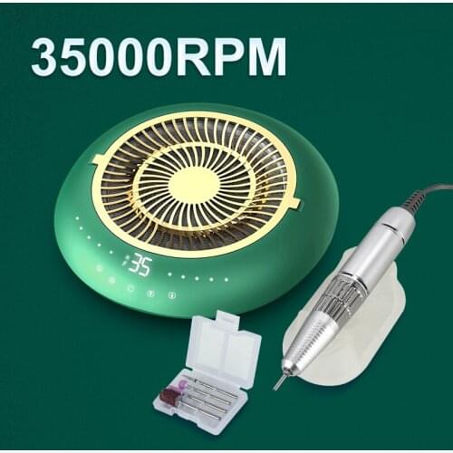 New 2-in-1 nail polisher salon professional nail polisher for art gel nail remover water cutting tool milling cutter