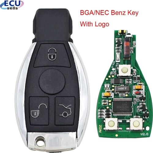 BGA&NEC For Mercedes Benz A B C E S Class W203 W204 W205 W210 W211 W212 W221 W222 Smart Remote Key 315MHz 433.92MHz