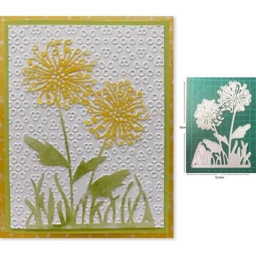 Craft dies wildflower dandelion metal cutting dies cut die mold decoration Scrapbook dies knife mould blade punch stencils dies