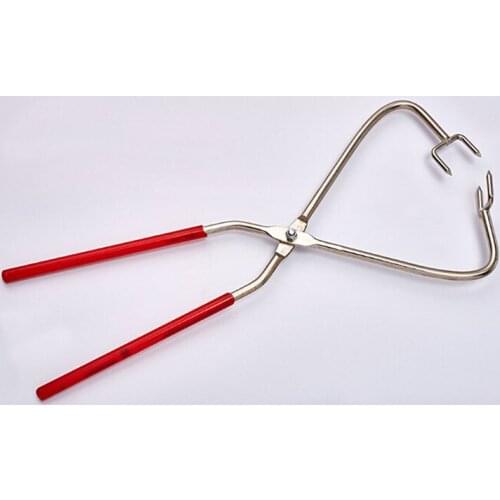 Stainless Steel Caliper Metal Pottery Clamp Clay Sculpture Dipping Tongs Pottery Kiln Hand Clamp Clay Modeling Ceramics Art Tool