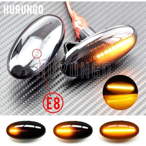 Modern Styling LED Side Indicator Repeater Turn Signal Blinker For Mazda 2 3 5 6 GG GY MPS BT-50 MPV Smoked Clear Dynamic Lights