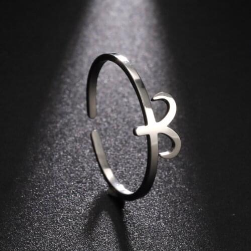 Teamer Zodiac Ring for Women Adjustable Minimalist Finger Rings 12 Constellation Jewelry Cancer Leo Virgo Aries Scorpio Gemini