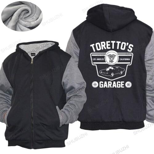 Homme hoodies winter men thick hoody Fast And Furious Torento Garage Mens - Torettos Los Popular Tagless Mens thick hoody