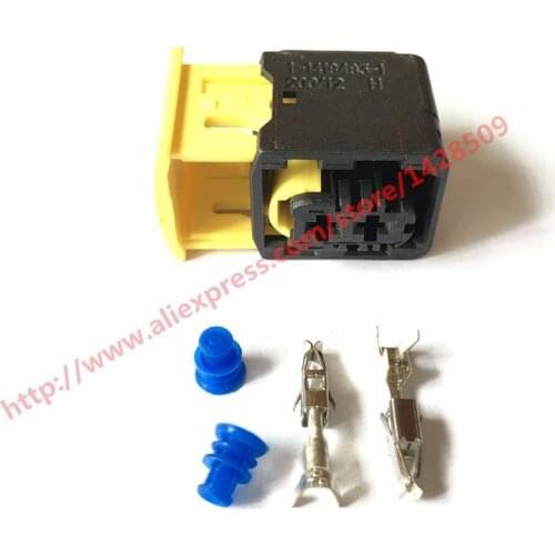 10 Set 1-1418483-1 TE Tyco AMP 2 Pin 3.5mm Waterproof Auto Connector Socket Plug With Rubber Seals And Terminals