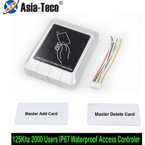 125khz RFID Waterproof No Keypad access control EM/ID key-chain card Door Access Control System Door Lock Controller 2000 user