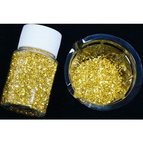 20G Champagne Gold Broken Stones Epoxy Resin Jewelry Mold Fillings Art Crafts