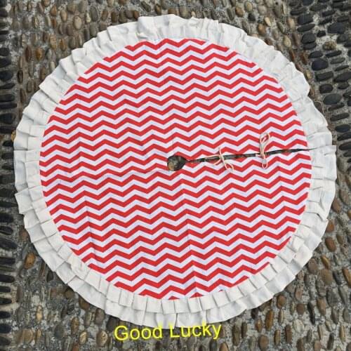 30piece/Lot Wholesale 2019 most popular christmas decoration 4 colors ruffles christmas tree skirts