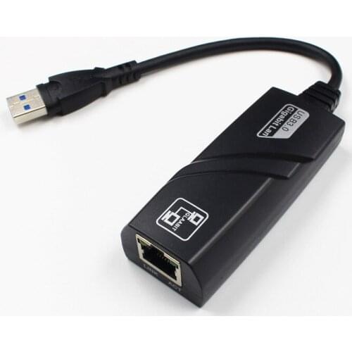 10PCS/50Pcs/lot USB3.0 USB 3.0 To 10/100/1000Mbps RJ45 Gigabit Ethernet Adapter Network Lan Card for Macbook Mac OS Windows