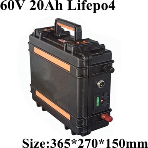 100% 60V 20AH LiFePO4 Battery Pack ,1500W Electric bicycle Scooter lithium battery + BMS + Charger , Free Shipping 75V 20S