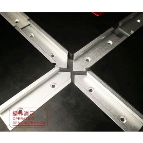 Type 30 T-Track Aluminum Slot Miter Track Jig Fixture Intersection Chute For Electric circular saw flip table Woodworking tool