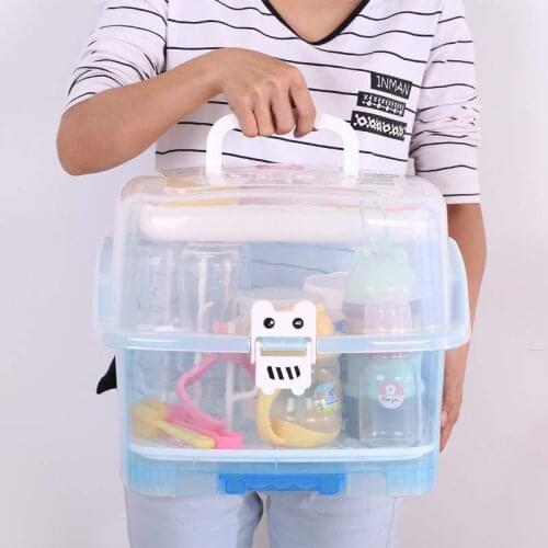 Big Drying Rack Tree Storage Box Nipple Shelf Baby Pacifier Feeding Cup Holder Case Baby Bottle Cleaning Dryer Drainer