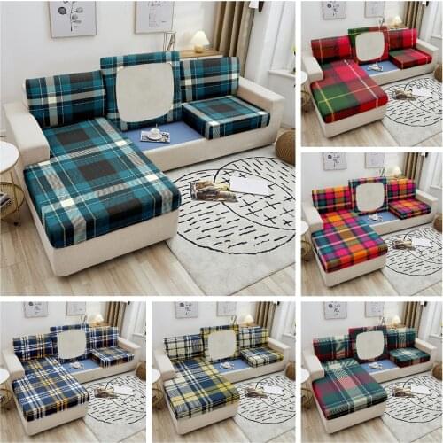 Geometric Elastic Sofa Seat Cushion Cover For Living Room Corner Sofa Armchair Fabric Slipcover Couch Sofa Seat Covers